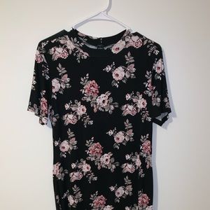 Black floral dress